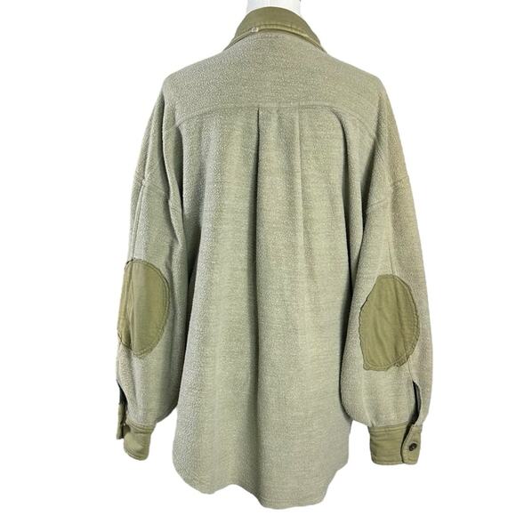 Free People Oversized Ruby Jacket in Jaded Shacket Grunge 90s Distressed Small - Picture 9 of 12